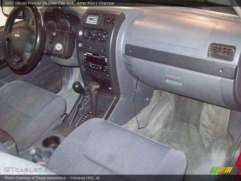 Aztec Red / Charcoal 2002 Nissan Frontier XE Crew Cab 4x4