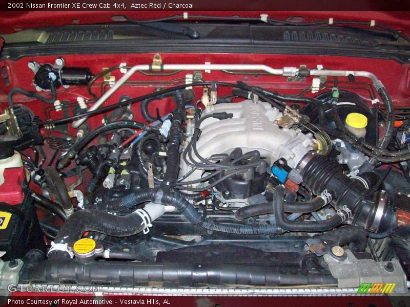 Aztec Red / Charcoal 2002 Nissan Frontier XE Crew Cab 4x4