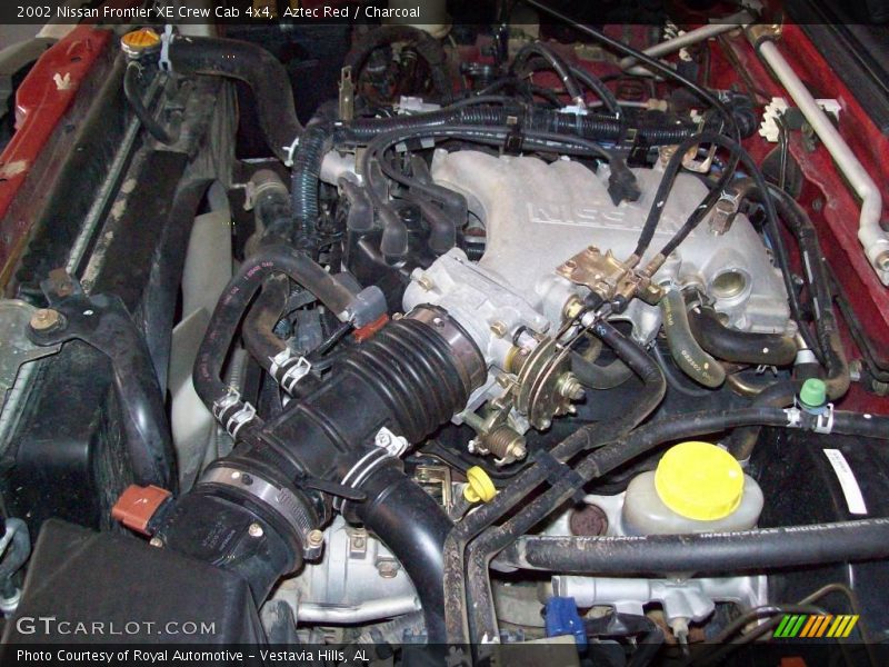 Aztec Red / Charcoal 2002 Nissan Frontier XE Crew Cab 4x4