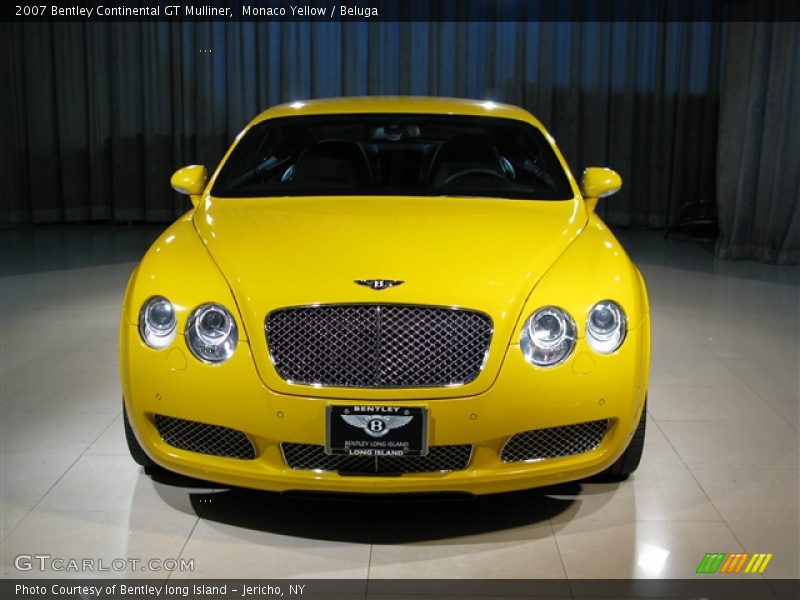 Monaco Yellow / Beluga 2007 Bentley Continental GT Mulliner