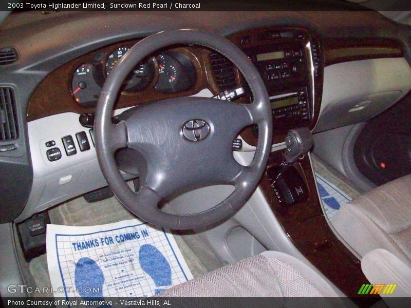 Sundown Red Pearl / Charcoal 2003 Toyota Highlander Limited