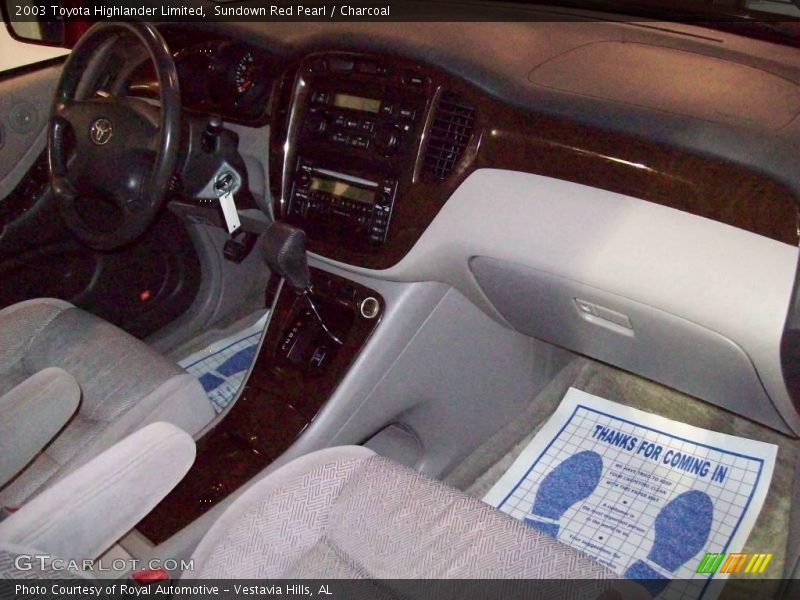 Sundown Red Pearl / Charcoal 2003 Toyota Highlander Limited