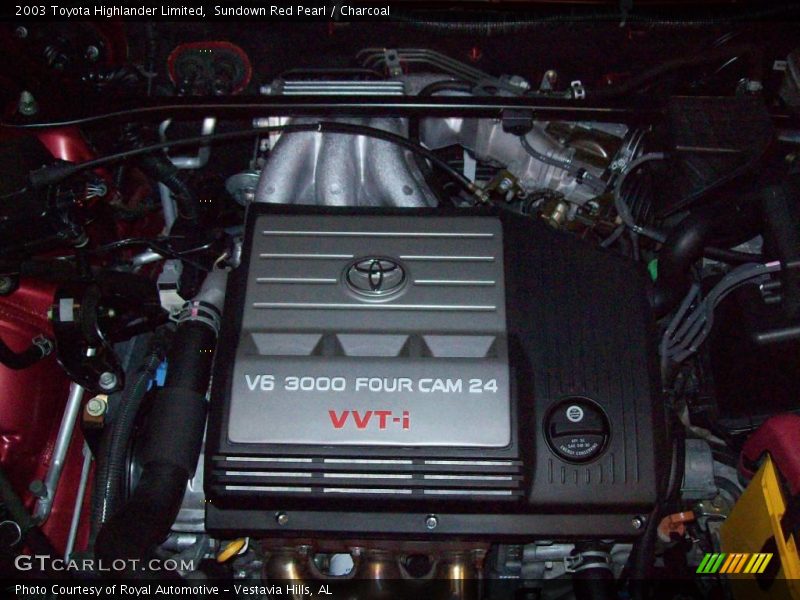 Sundown Red Pearl / Charcoal 2003 Toyota Highlander Limited