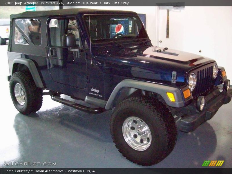 Midnight Blue Pearl / Dark Slate Gray 2006 Jeep Wrangler Unlimited 4x4