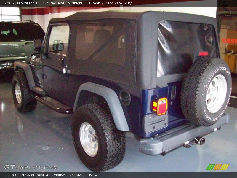 Midnight Blue Pearl / Dark Slate Gray 2006 Jeep Wrangler Unlimited 4x4