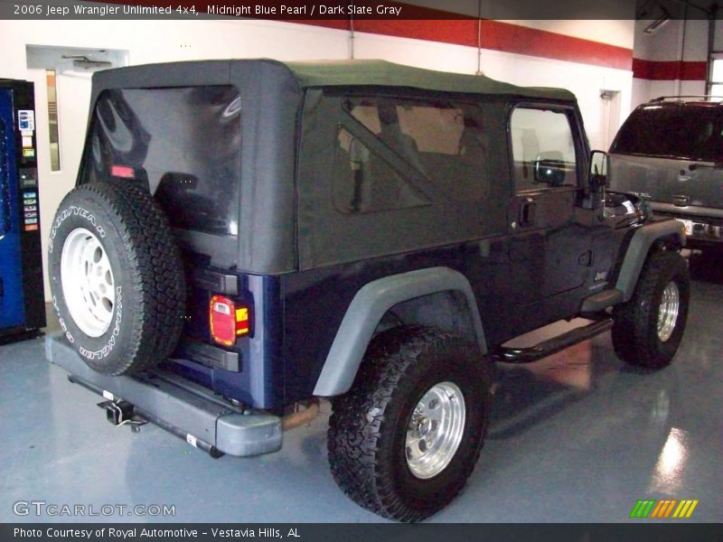 Midnight Blue Pearl / Dark Slate Gray 2006 Jeep Wrangler Unlimited 4x4