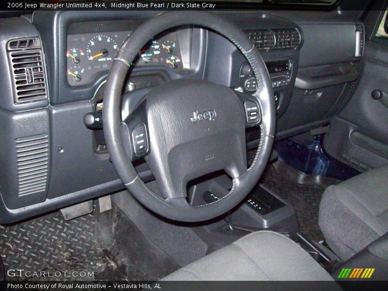 Midnight Blue Pearl / Dark Slate Gray 2006 Jeep Wrangler Unlimited 4x4