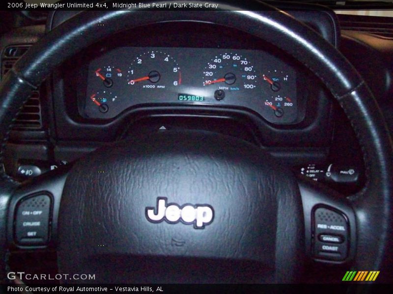 Midnight Blue Pearl / Dark Slate Gray 2006 Jeep Wrangler Unlimited 4x4