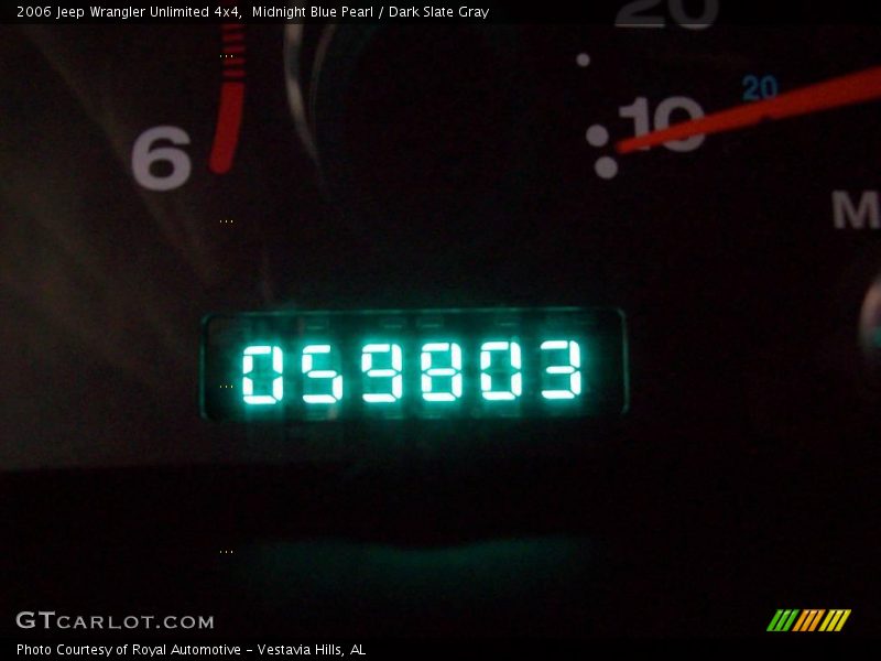Midnight Blue Pearl / Dark Slate Gray 2006 Jeep Wrangler Unlimited 4x4
