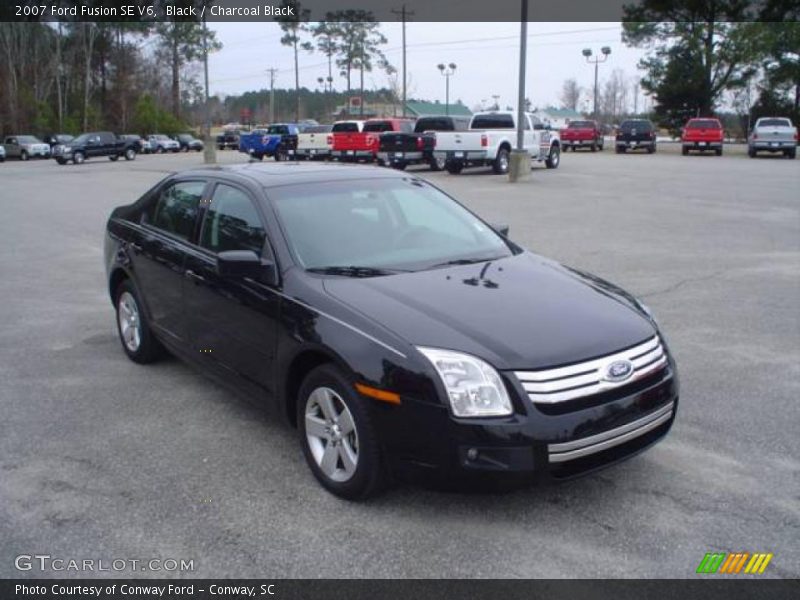 Black / Charcoal Black 2007 Ford Fusion SE V6