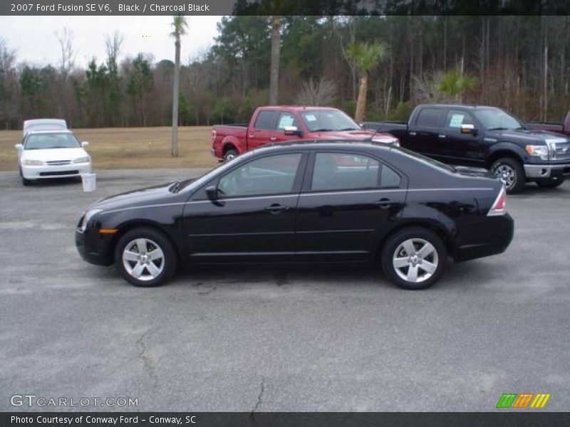 Black / Charcoal Black 2007 Ford Fusion SE V6