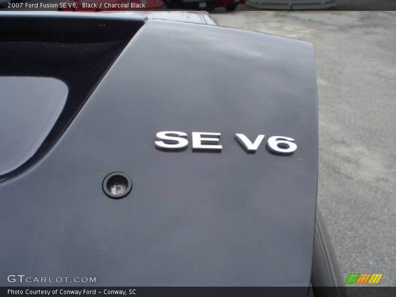 Black / Charcoal Black 2007 Ford Fusion SE V6