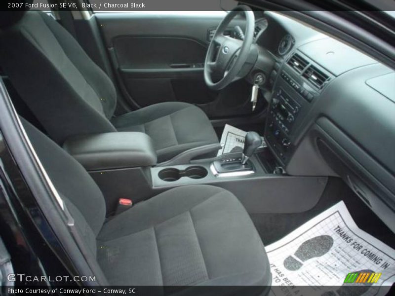 Black / Charcoal Black 2007 Ford Fusion SE V6
