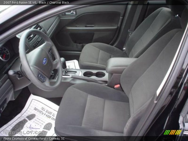 Black / Charcoal Black 2007 Ford Fusion SE V6