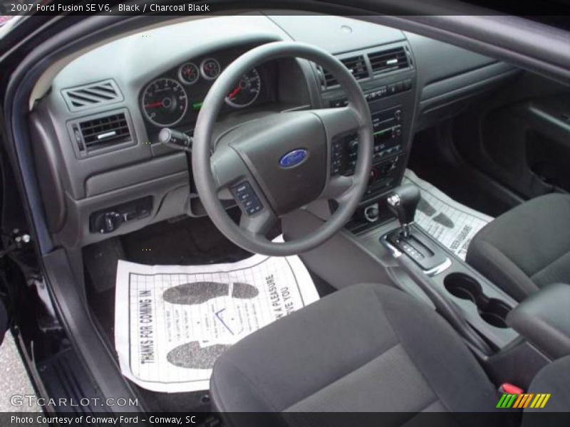 Black / Charcoal Black 2007 Ford Fusion SE V6