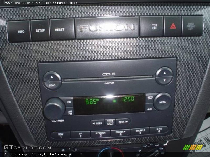 Black / Charcoal Black 2007 Ford Fusion SE V6