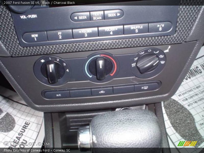Black / Charcoal Black 2007 Ford Fusion SE V6