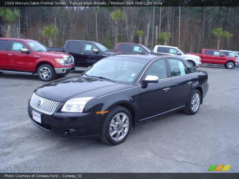Tuxedo Black Metallic / Medium Dark Flint/Light Stone 2009 Mercury Sable Premier Sedan