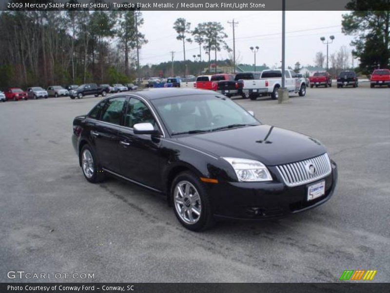 Tuxedo Black Metallic / Medium Dark Flint/Light Stone 2009 Mercury Sable Premier Sedan