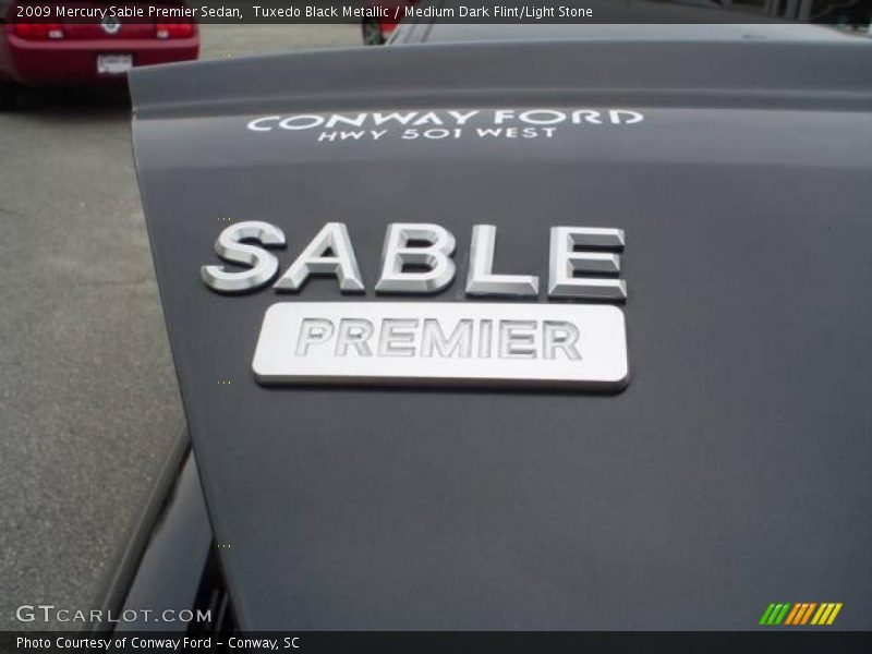 Tuxedo Black Metallic / Medium Dark Flint/Light Stone 2009 Mercury Sable Premier Sedan