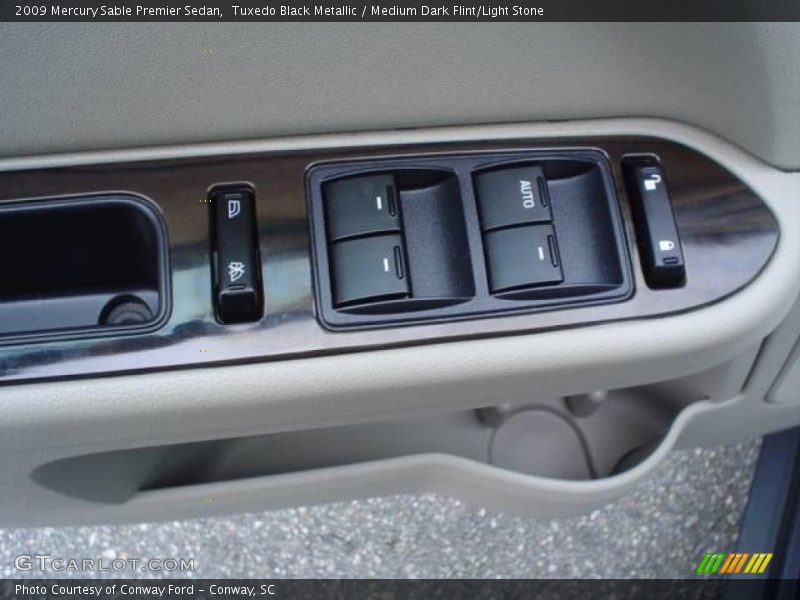 Tuxedo Black Metallic / Medium Dark Flint/Light Stone 2009 Mercury Sable Premier Sedan