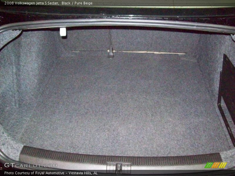 Black / Pure Beige 2008 Volkswagen Jetta S Sedan