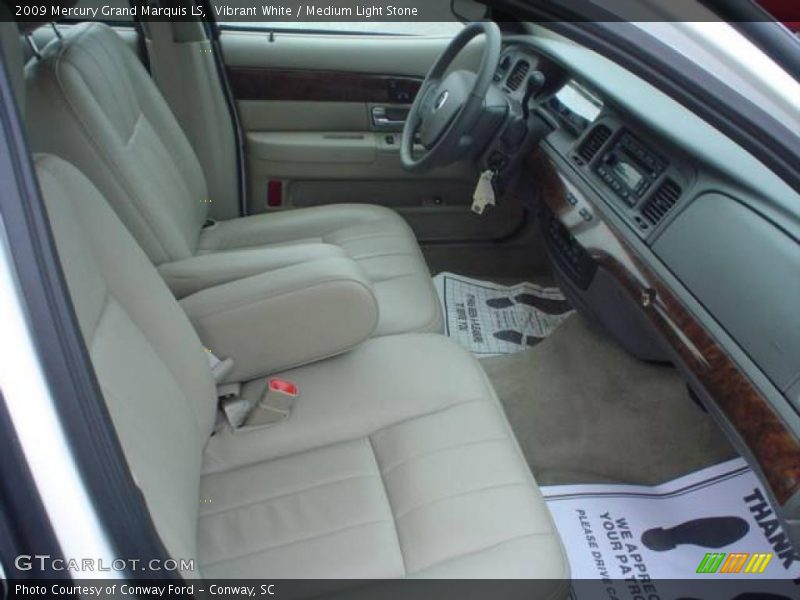 Vibrant White / Medium Light Stone 2009 Mercury Grand Marquis LS