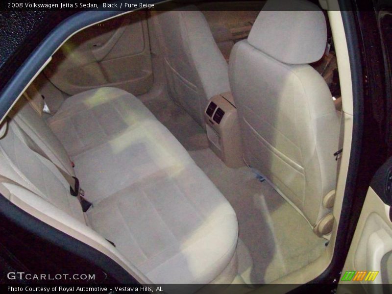 Black / Pure Beige 2008 Volkswagen Jetta S Sedan