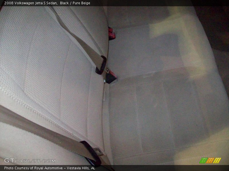 Black / Pure Beige 2008 Volkswagen Jetta S Sedan