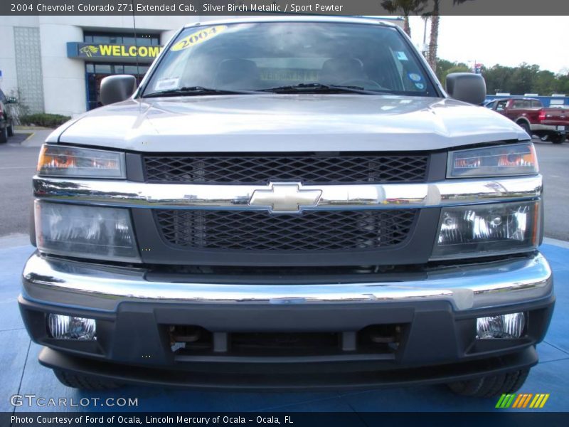 Silver Birch Metallic / Sport Pewter 2004 Chevrolet Colorado Z71 Extended Cab