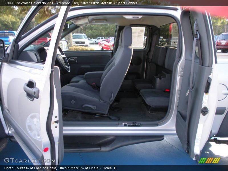 Silver Birch Metallic / Sport Pewter 2004 Chevrolet Colorado Z71 Extended Cab