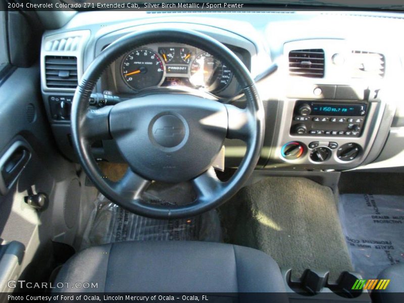 Silver Birch Metallic / Sport Pewter 2004 Chevrolet Colorado Z71 Extended Cab
