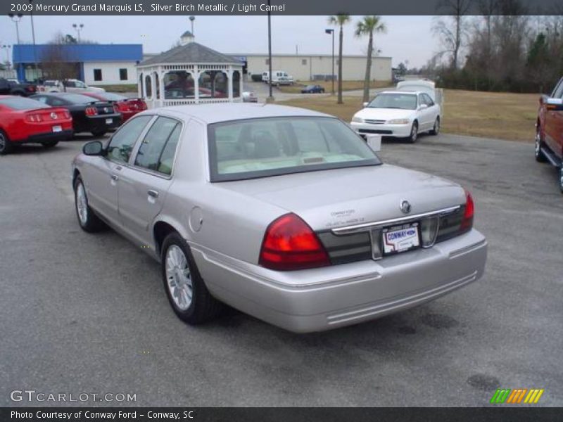 Silver Birch Metallic / Light Camel 2009 Mercury Grand Marquis LS