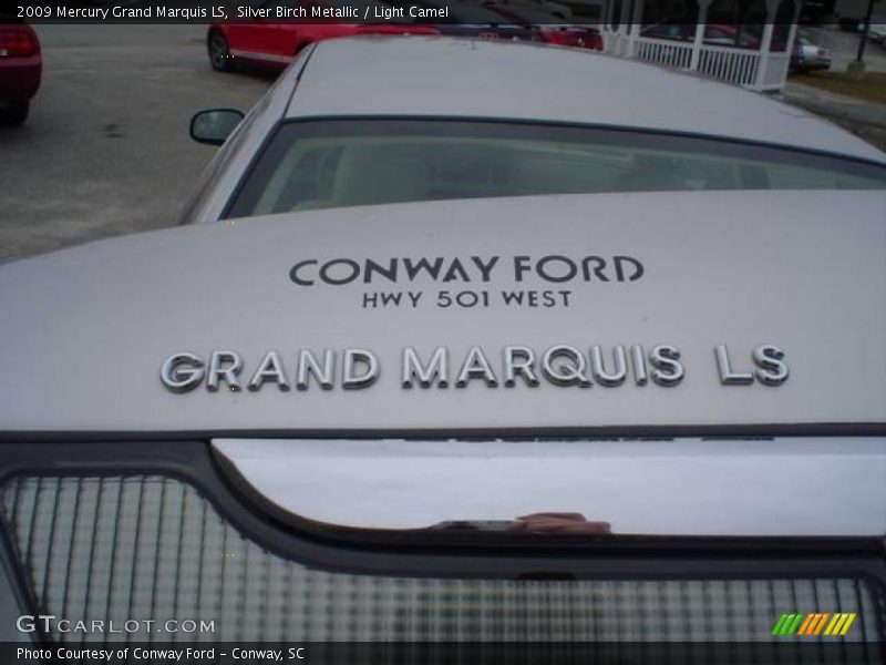Silver Birch Metallic / Light Camel 2009 Mercury Grand Marquis LS