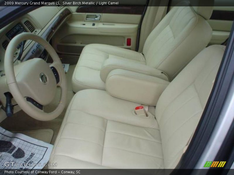 Silver Birch Metallic / Light Camel 2009 Mercury Grand Marquis LS
