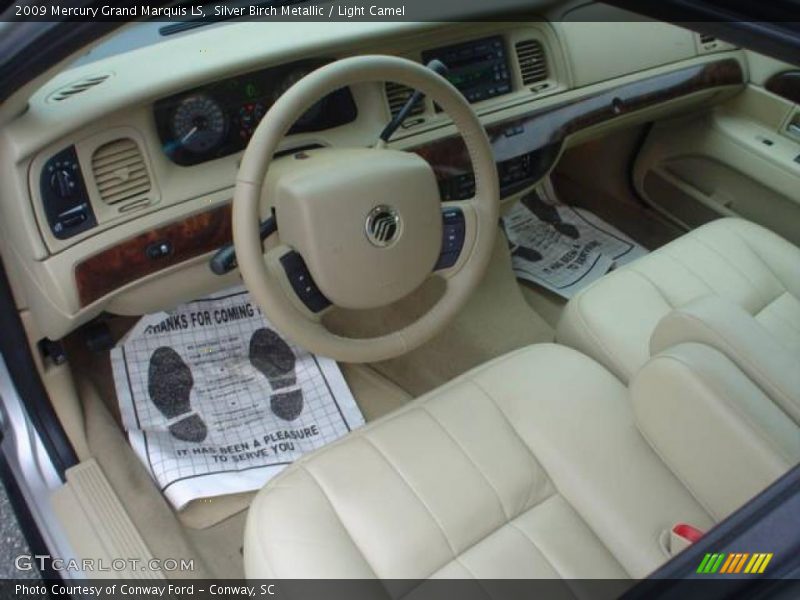 Silver Birch Metallic / Light Camel 2009 Mercury Grand Marquis LS