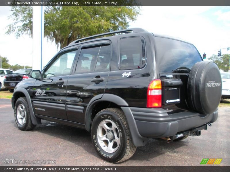 Black / Medium Gray 2003 Chevrolet Tracker ZR2 4WD Hard Top