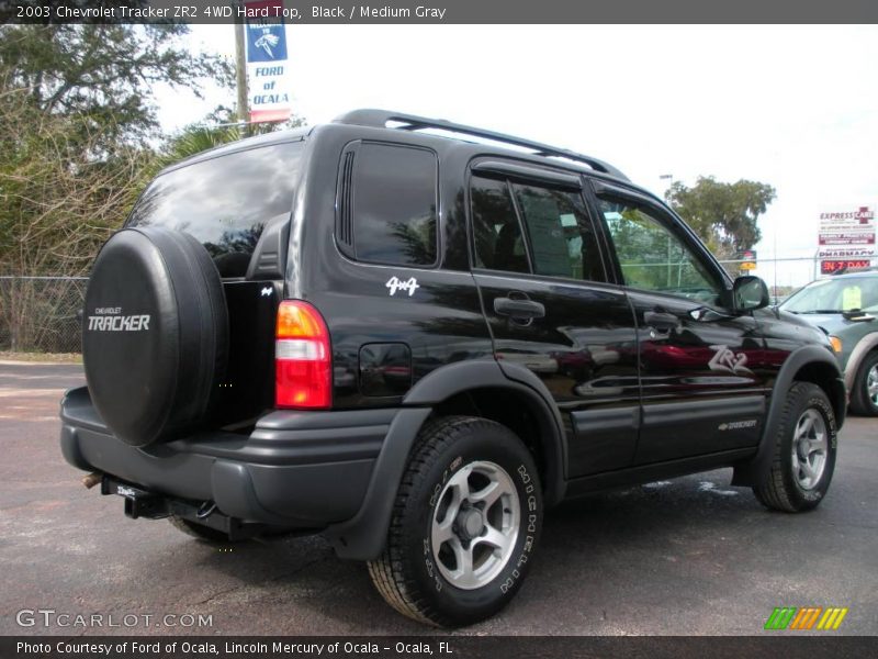 Black / Medium Gray 2003 Chevrolet Tracker ZR2 4WD Hard Top