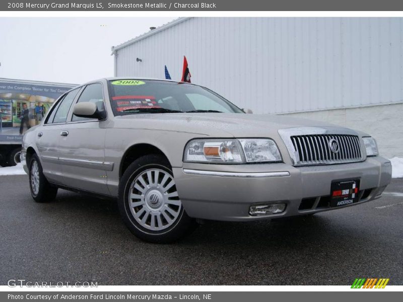 Smokestone Metallic / Charcoal Black 2008 Mercury Grand Marquis LS