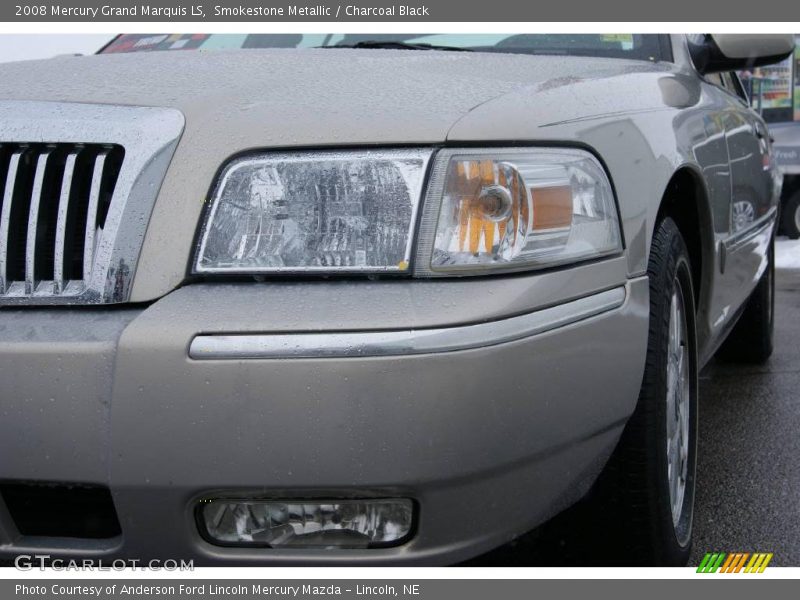 Smokestone Metallic / Charcoal Black 2008 Mercury Grand Marquis LS