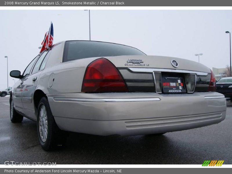 Smokestone Metallic / Charcoal Black 2008 Mercury Grand Marquis LS