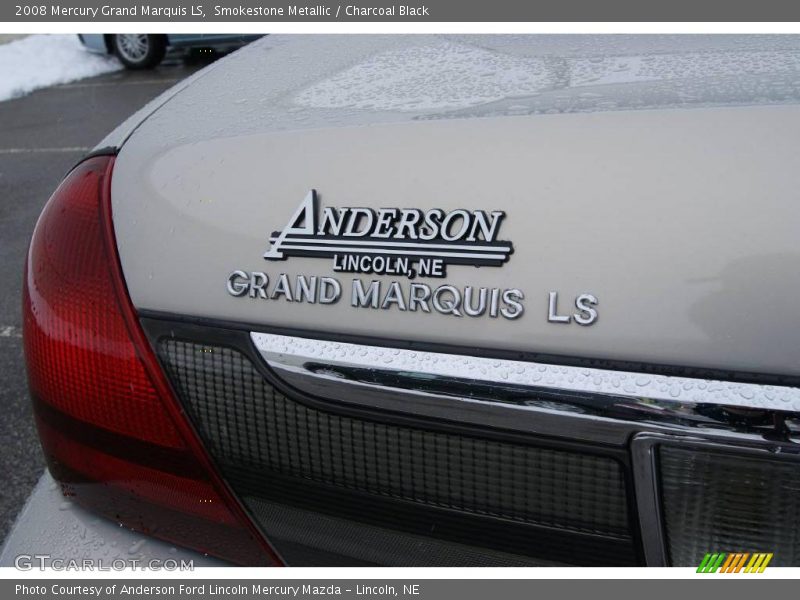 Smokestone Metallic / Charcoal Black 2008 Mercury Grand Marquis LS