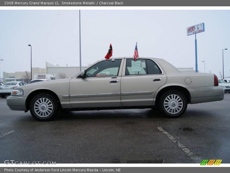 Smokestone Metallic / Charcoal Black 2008 Mercury Grand Marquis LS