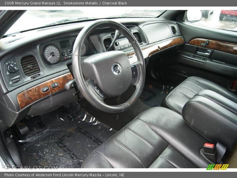 Smokestone Metallic / Charcoal Black 2008 Mercury Grand Marquis LS