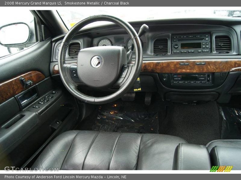 Smokestone Metallic / Charcoal Black 2008 Mercury Grand Marquis LS