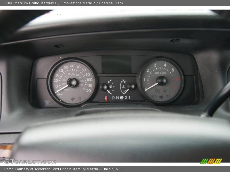 Smokestone Metallic / Charcoal Black 2008 Mercury Grand Marquis LS