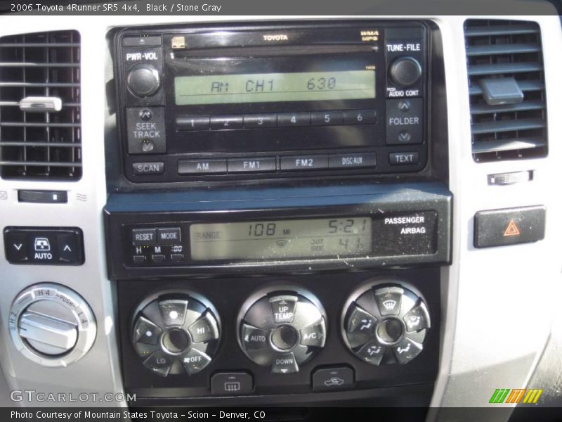 Black / Stone Gray 2006 Toyota 4Runner SR5 4x4