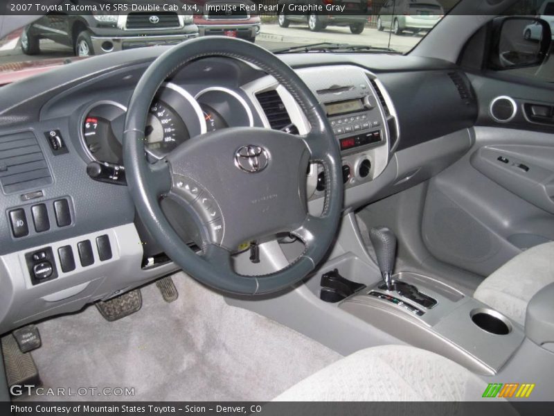 Impulse Red Pearl / Graphite Gray 2007 Toyota Tacoma V6 SR5 Double Cab 4x4