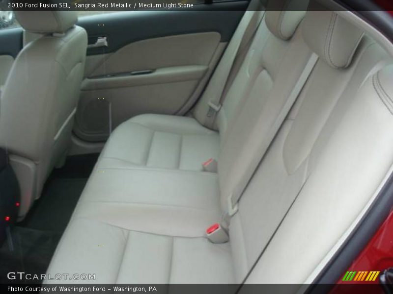 Sangria Red Metallic / Medium Light Stone 2010 Ford Fusion SEL