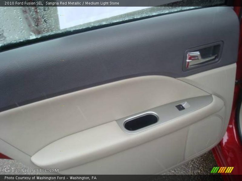 Sangria Red Metallic / Medium Light Stone 2010 Ford Fusion SEL